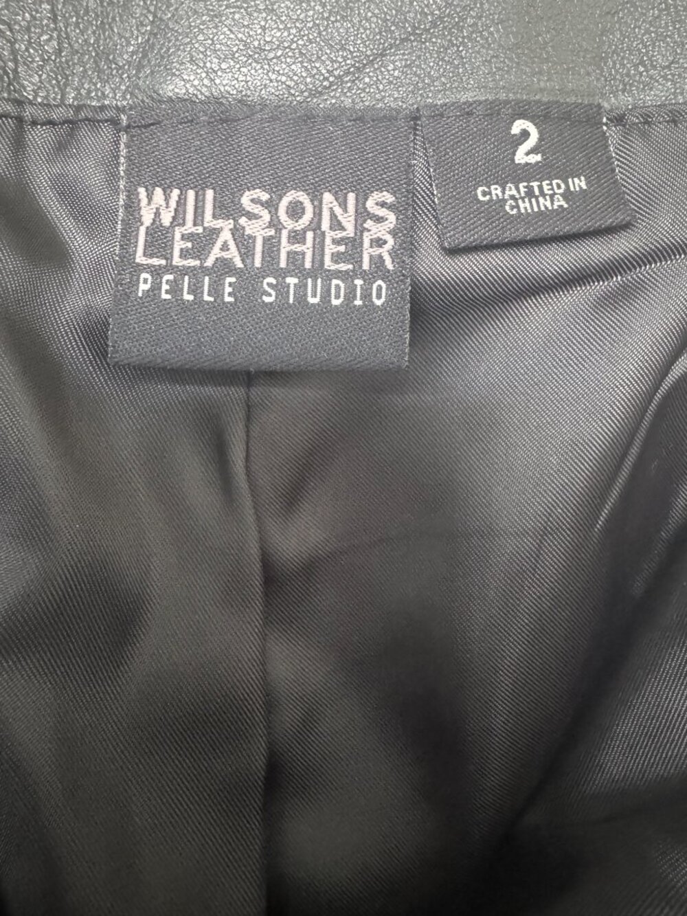 Pelle Studio Wilsons Black Genuine Leather Pants Size 2 NWOT - Picture 4 of 4